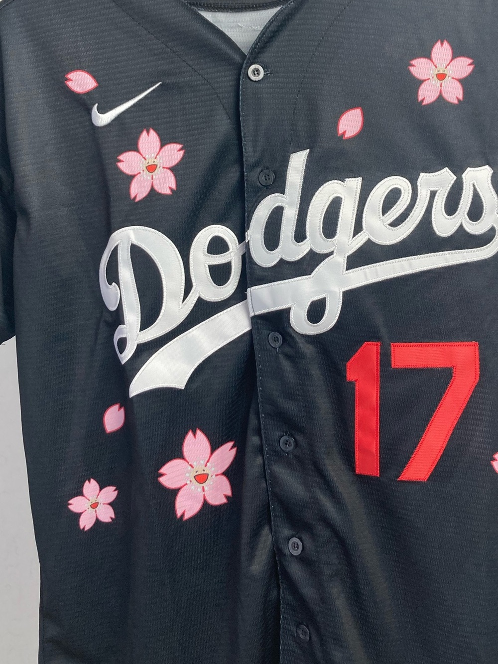 LA Dodgers Ohtani #17 Cherry Blossom limited Black Jersey |Size L